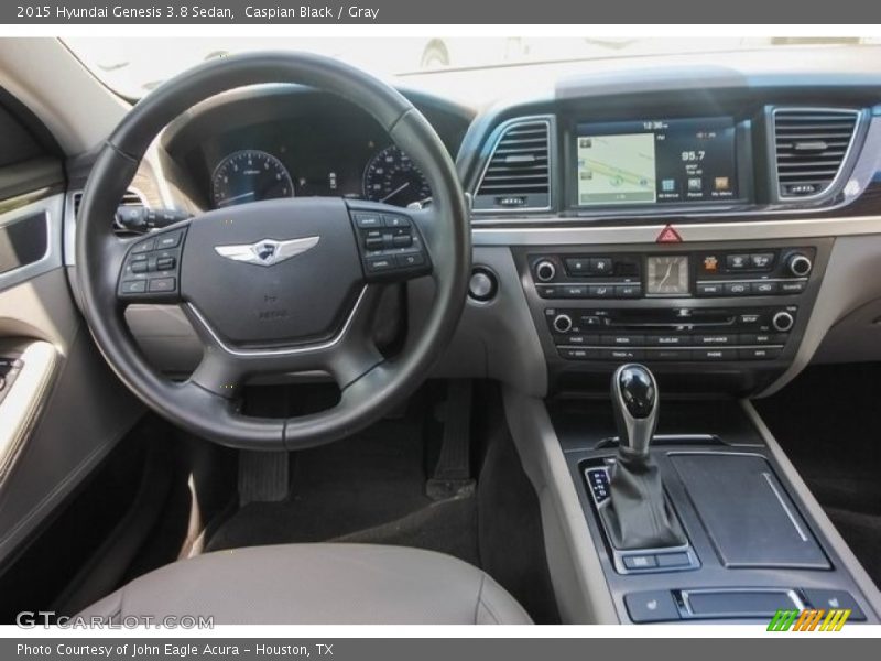 Caspian Black / Gray 2015 Hyundai Genesis 3.8 Sedan