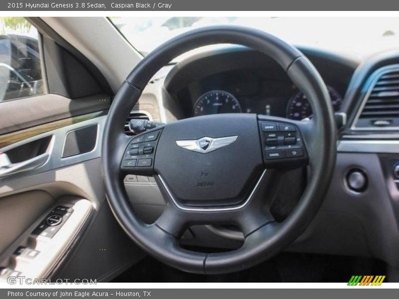 Caspian Black / Gray 2015 Hyundai Genesis 3.8 Sedan