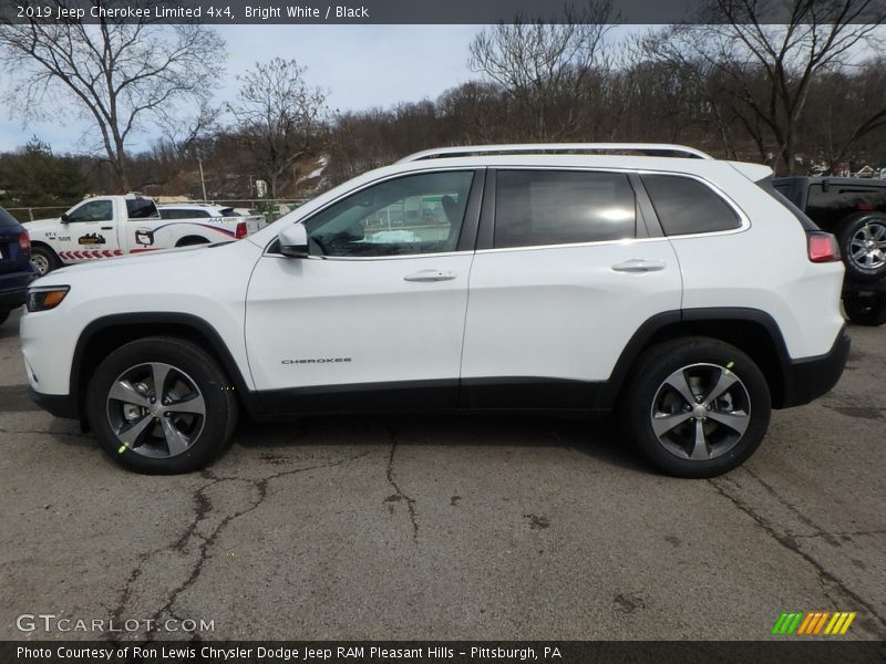 Bright White / Black 2019 Jeep Cherokee Limited 4x4