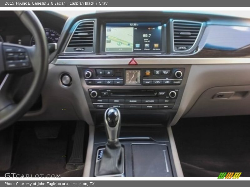 Caspian Black / Gray 2015 Hyundai Genesis 3.8 Sedan