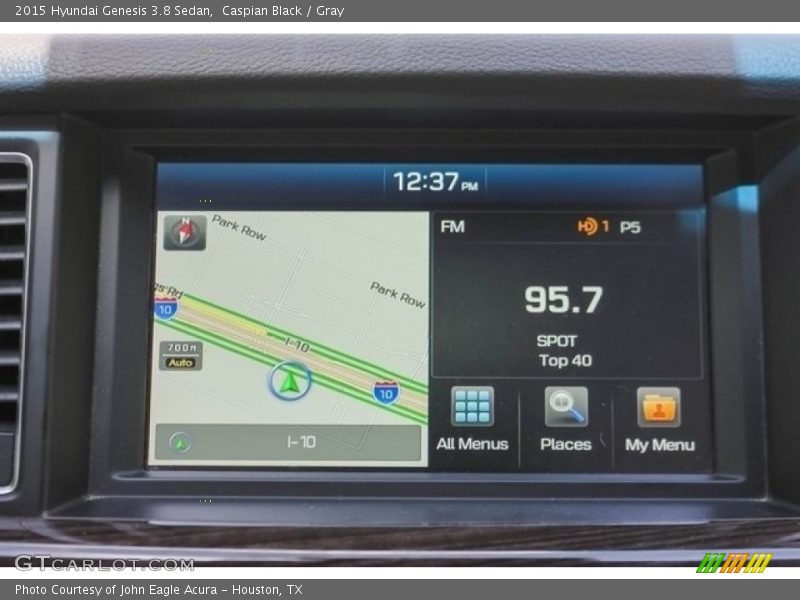 Caspian Black / Gray 2015 Hyundai Genesis 3.8 Sedan
