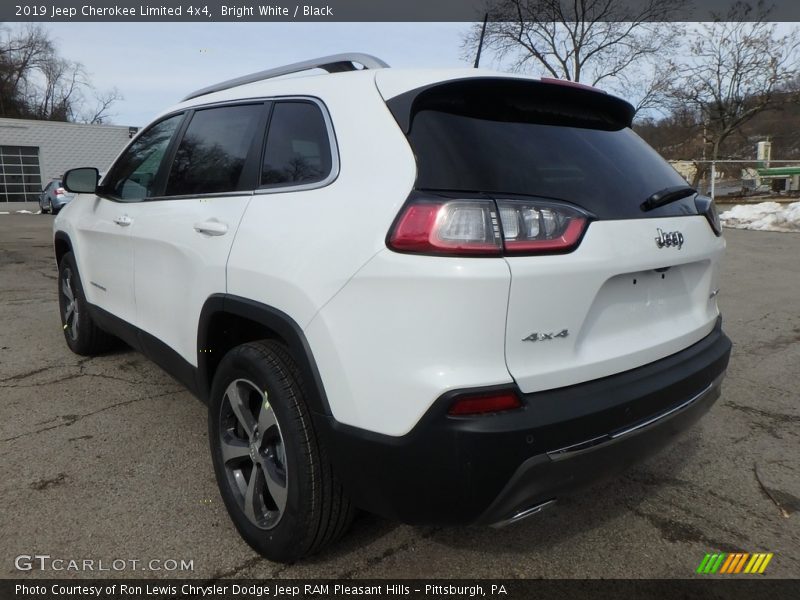 Bright White / Black 2019 Jeep Cherokee Limited 4x4
