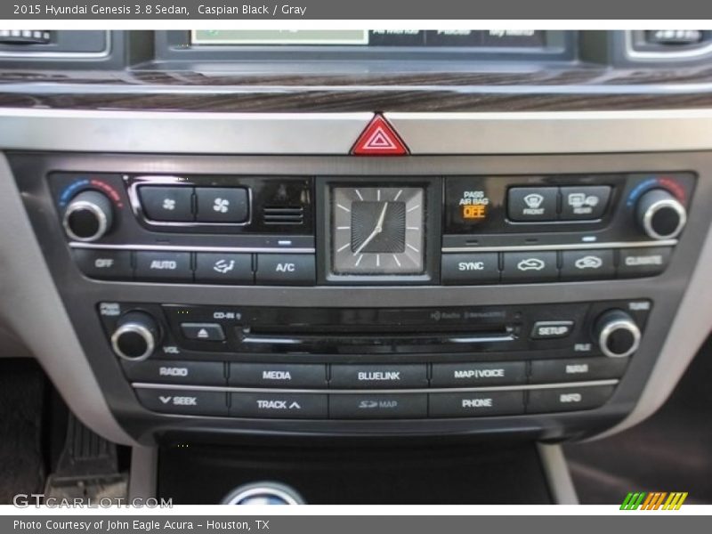 Caspian Black / Gray 2015 Hyundai Genesis 3.8 Sedan