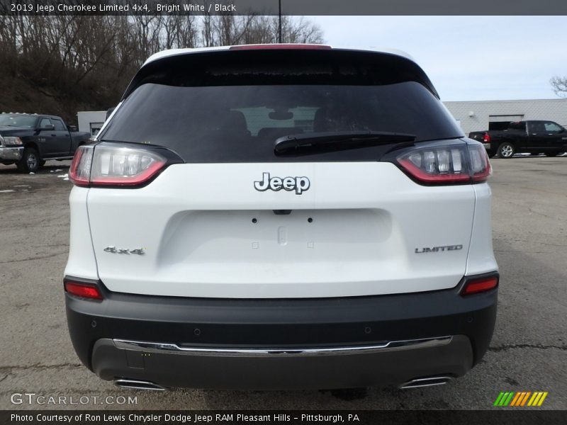 Bright White / Black 2019 Jeep Cherokee Limited 4x4