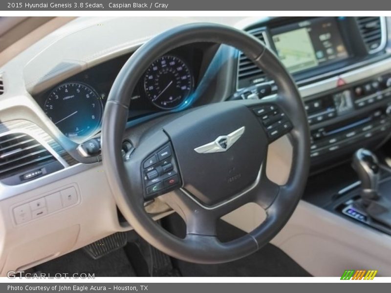 Caspian Black / Gray 2015 Hyundai Genesis 3.8 Sedan