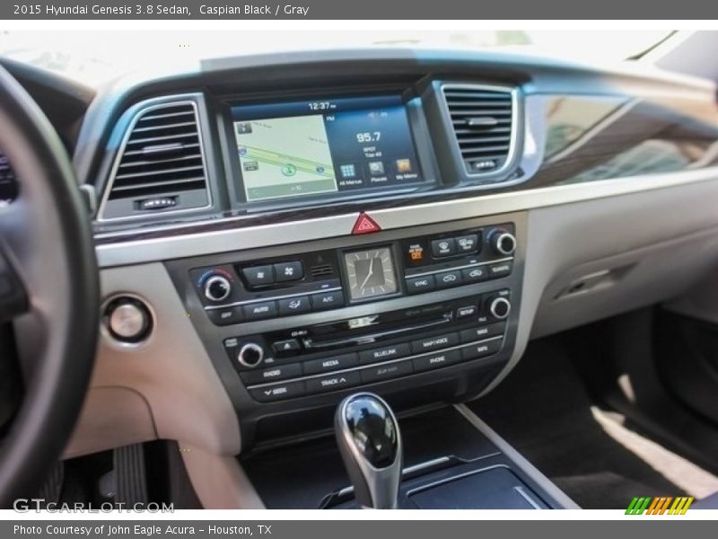 Caspian Black / Gray 2015 Hyundai Genesis 3.8 Sedan
