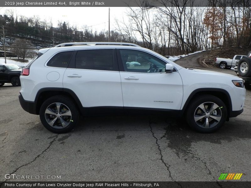 Bright White / Black 2019 Jeep Cherokee Limited 4x4