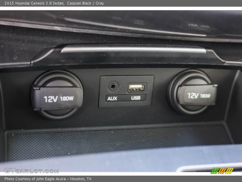 Caspian Black / Gray 2015 Hyundai Genesis 3.8 Sedan