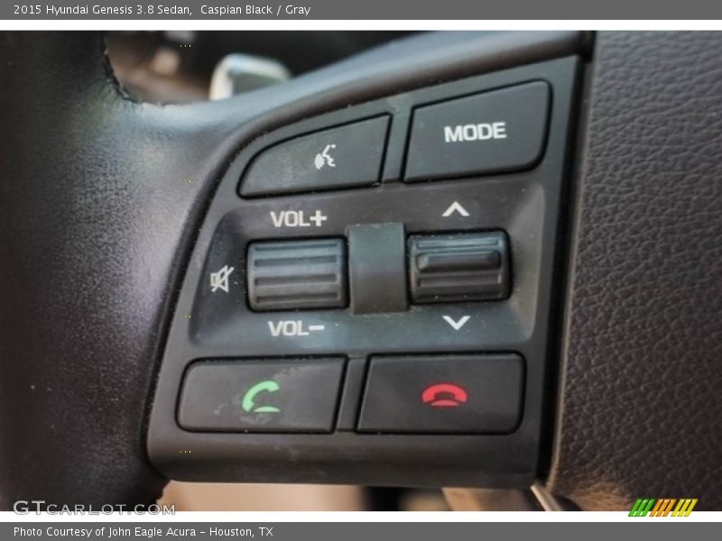 Caspian Black / Gray 2015 Hyundai Genesis 3.8 Sedan
