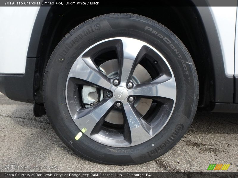 Bright White / Black 2019 Jeep Cherokee Limited 4x4