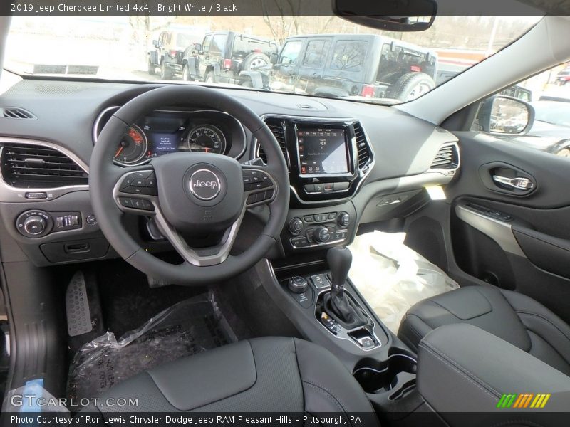 Bright White / Black 2019 Jeep Cherokee Limited 4x4