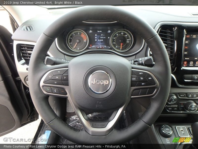 Bright White / Black 2019 Jeep Cherokee Limited 4x4