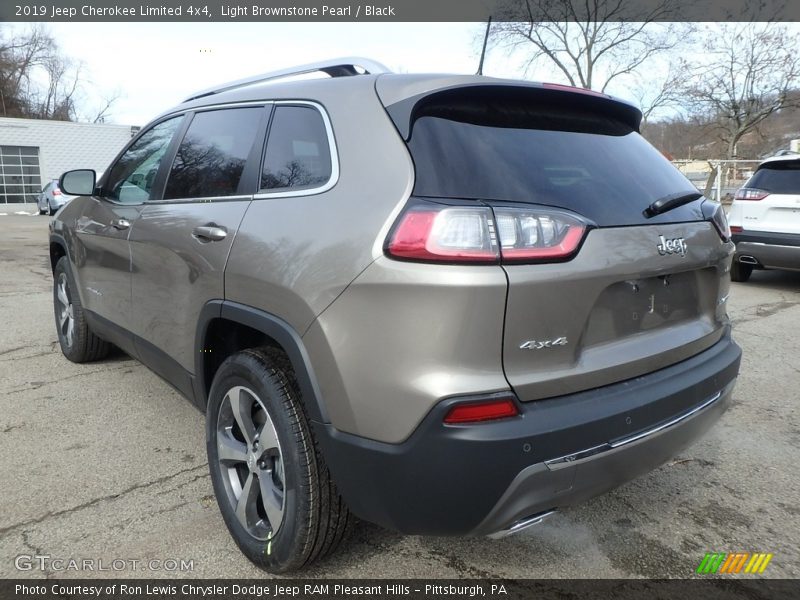 Light Brownstone Pearl / Black 2019 Jeep Cherokee Limited 4x4