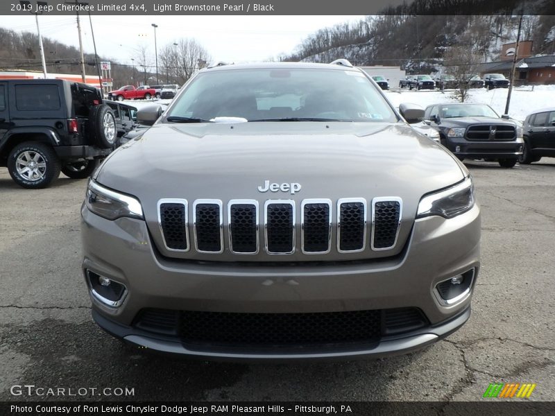 Light Brownstone Pearl / Black 2019 Jeep Cherokee Limited 4x4