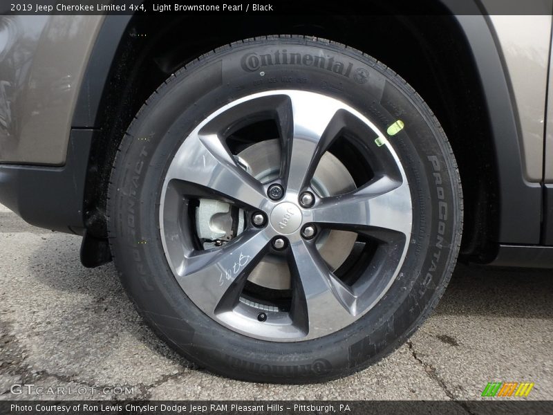 Light Brownstone Pearl / Black 2019 Jeep Cherokee Limited 4x4