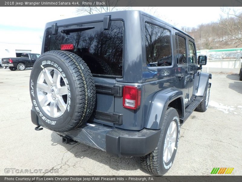 Rhino / Black 2018 Jeep Wrangler Unlimited Sahara 4x4