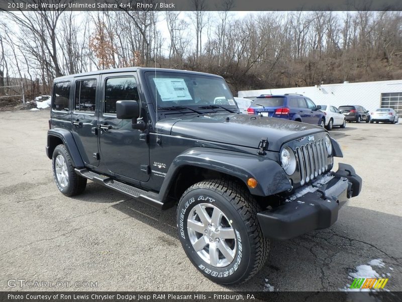 Rhino / Black 2018 Jeep Wrangler Unlimited Sahara 4x4