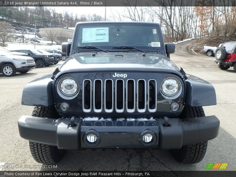Rhino / Black 2018 Jeep Wrangler Unlimited Sahara 4x4
