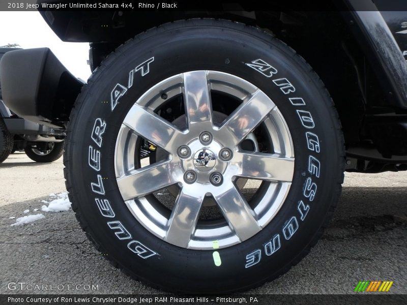 Rhino / Black 2018 Jeep Wrangler Unlimited Sahara 4x4