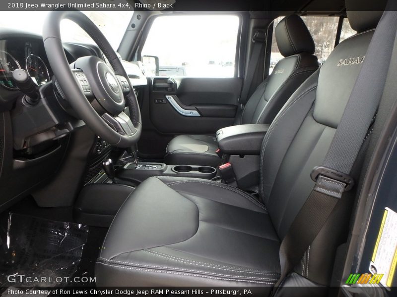 Rhino / Black 2018 Jeep Wrangler Unlimited Sahara 4x4