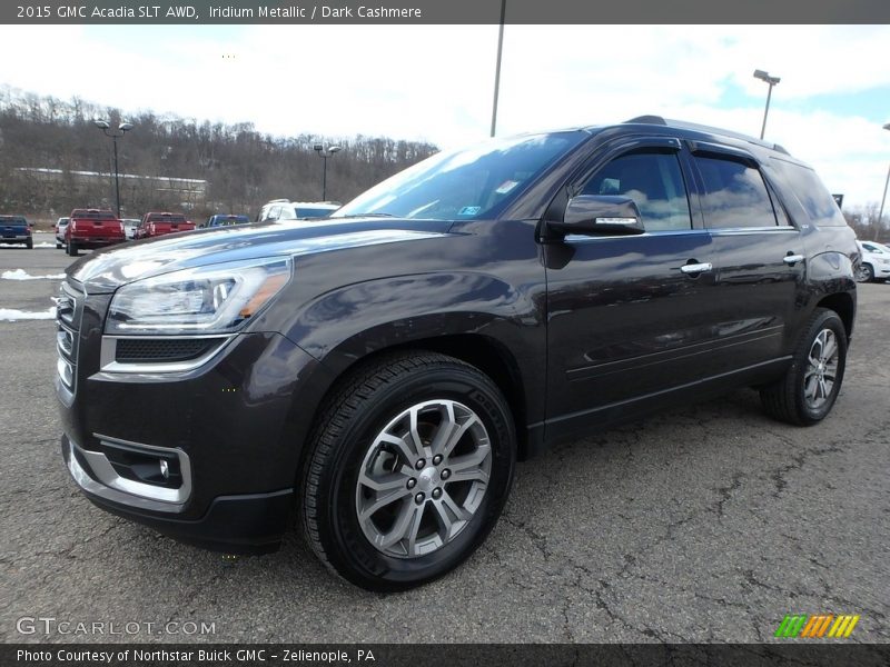 Iridium Metallic / Dark Cashmere 2015 GMC Acadia SLT AWD