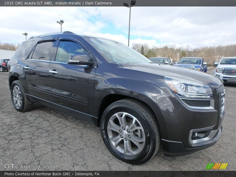 Iridium Metallic / Dark Cashmere 2015 GMC Acadia SLT AWD