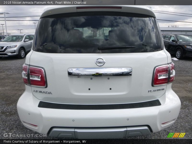 Pearl White / Charcoal 2018 Nissan Armada Platinum 4x4