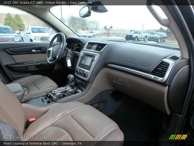 Iridium Metallic / Dark Cashmere 2015 GMC Acadia SLT AWD