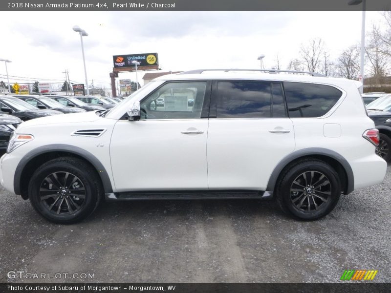 Pearl White / Charcoal 2018 Nissan Armada Platinum 4x4