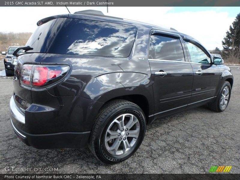 Iridium Metallic / Dark Cashmere 2015 GMC Acadia SLT AWD