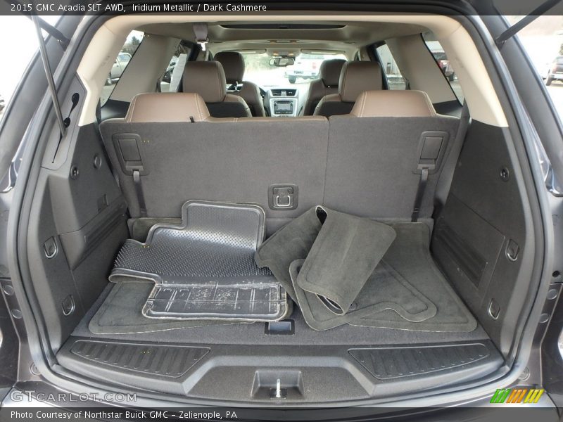 Iridium Metallic / Dark Cashmere 2015 GMC Acadia SLT AWD