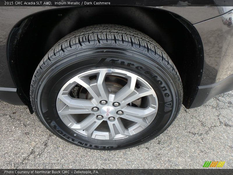 Iridium Metallic / Dark Cashmere 2015 GMC Acadia SLT AWD