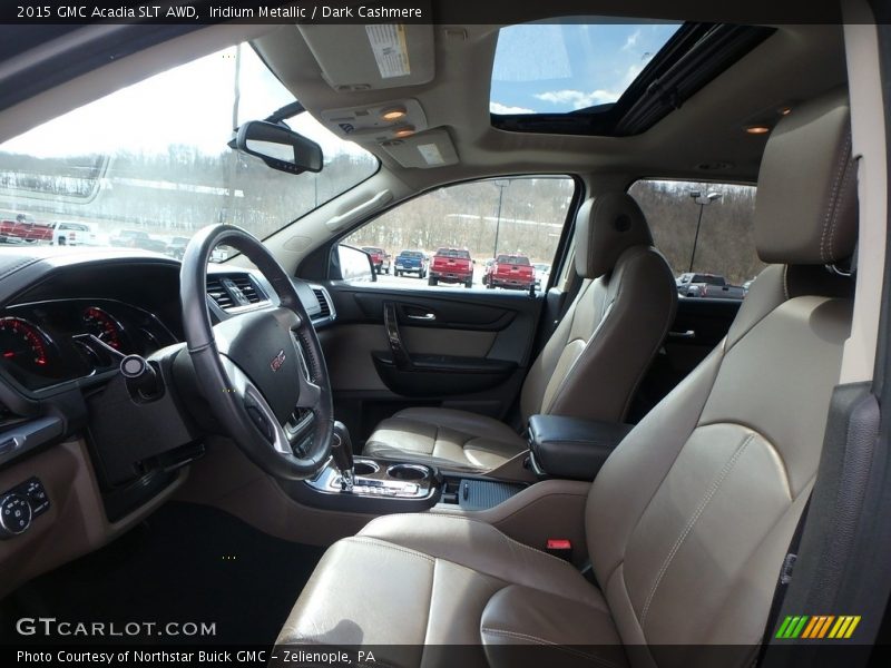 Iridium Metallic / Dark Cashmere 2015 GMC Acadia SLT AWD