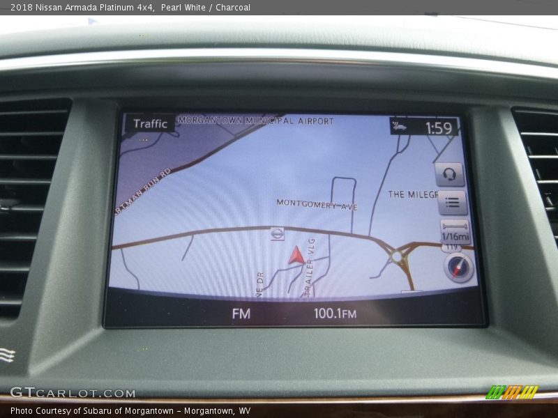 Navigation of 2018 Armada Platinum 4x4