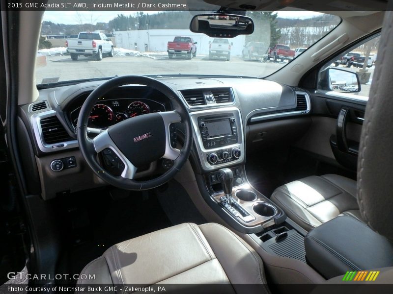 Iridium Metallic / Dark Cashmere 2015 GMC Acadia SLT AWD