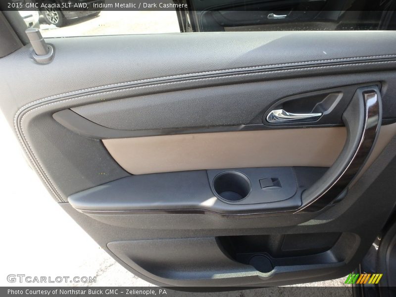 Iridium Metallic / Dark Cashmere 2015 GMC Acadia SLT AWD