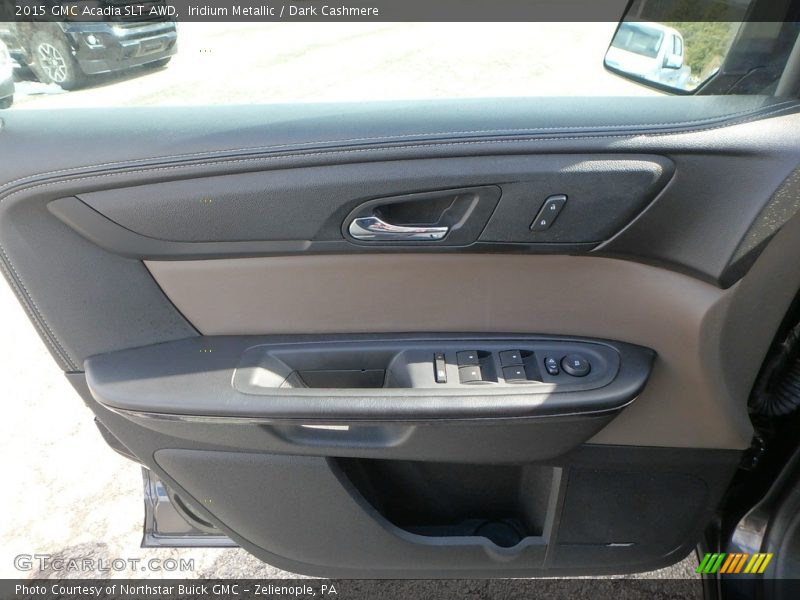Iridium Metallic / Dark Cashmere 2015 GMC Acadia SLT AWD