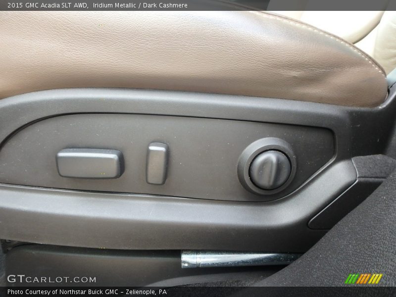 Iridium Metallic / Dark Cashmere 2015 GMC Acadia SLT AWD