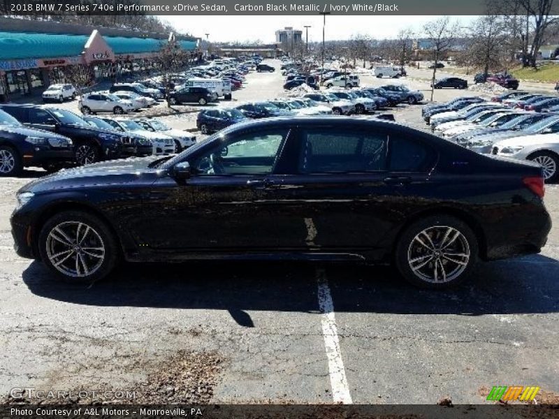 Carbon Black Metallic / Ivory White/Black 2018 BMW 7 Series 740e iPerformance xDrive Sedan
