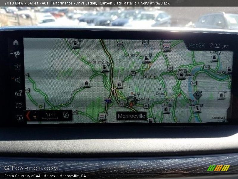 Carbon Black Metallic / Ivory White/Black 2018 BMW 7 Series 740e iPerformance xDrive Sedan