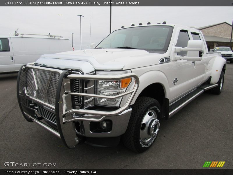 Oxford White / Adobe 2011 Ford F350 Super Duty Lariat Crew Cab 4x4 Dually