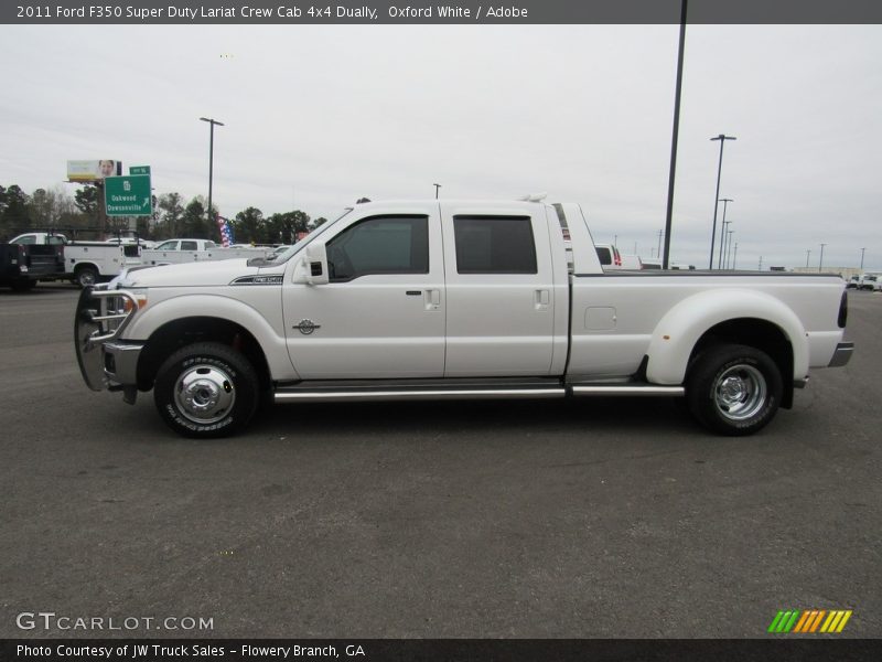 Oxford White / Adobe 2011 Ford F350 Super Duty Lariat Crew Cab 4x4 Dually