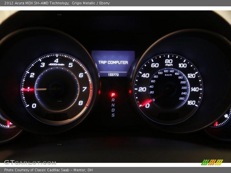 Grigio Metallic / Ebony 2012 Acura MDX SH-AWD Technology