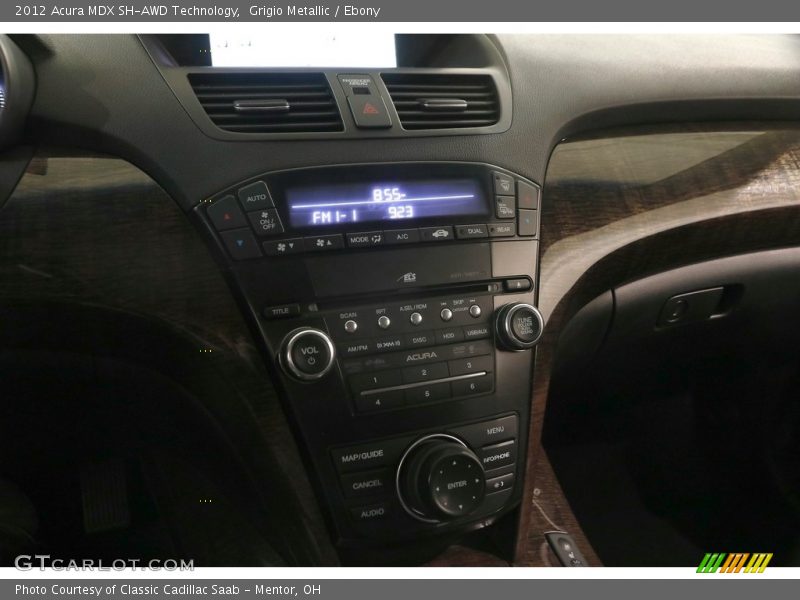 Grigio Metallic / Ebony 2012 Acura MDX SH-AWD Technology