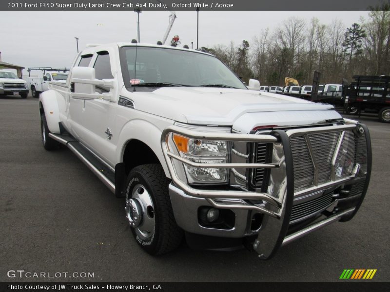 Oxford White / Adobe 2011 Ford F350 Super Duty Lariat Crew Cab 4x4 Dually