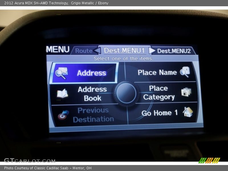 Grigio Metallic / Ebony 2012 Acura MDX SH-AWD Technology