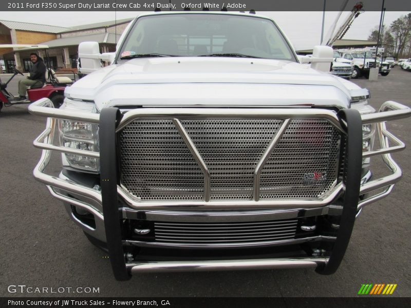 Oxford White / Adobe 2011 Ford F350 Super Duty Lariat Crew Cab 4x4 Dually