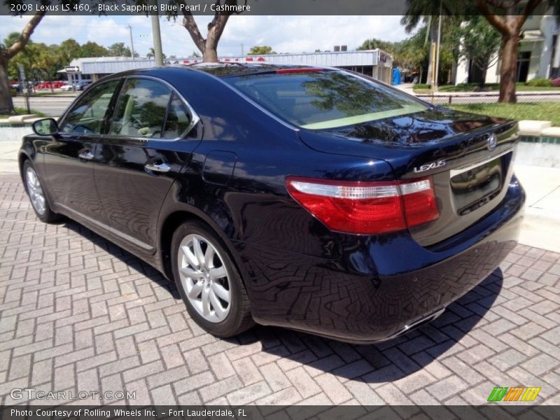 Black Sapphire Blue Pearl / Cashmere 2008 Lexus LS 460
