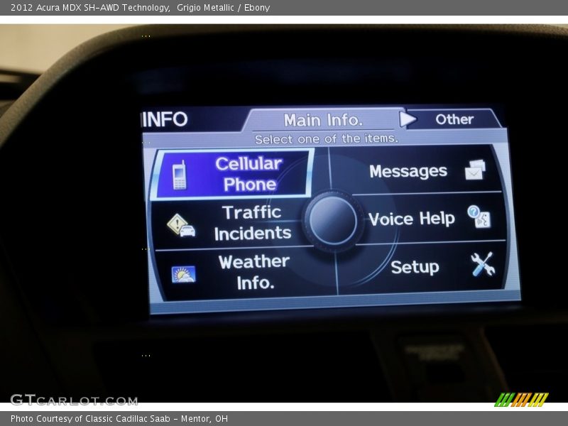 Grigio Metallic / Ebony 2012 Acura MDX SH-AWD Technology