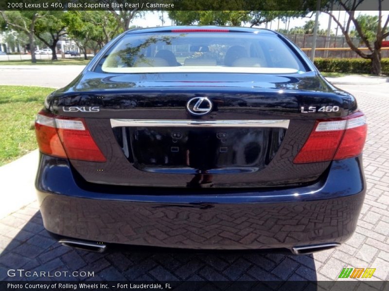 Black Sapphire Blue Pearl / Cashmere 2008 Lexus LS 460